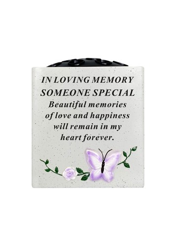 Memorial flower vase rose - memorial,