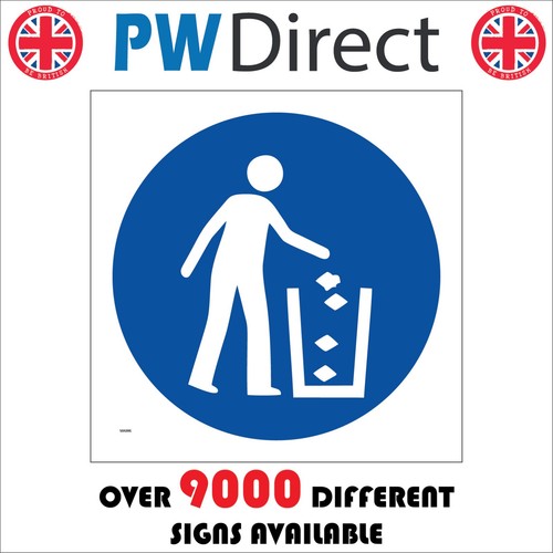 Sign general waste litter - general,
