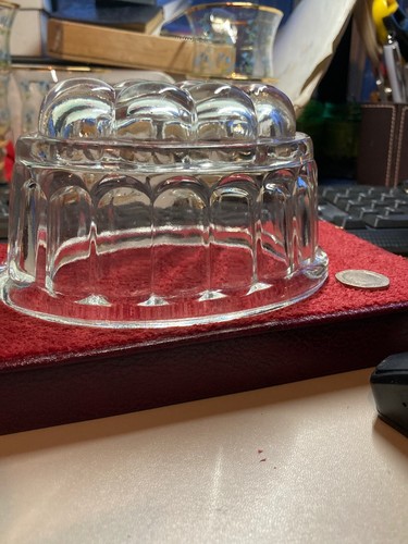 Vintage small glass jelly - vintage,