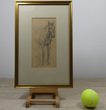 JOHN BURNET Antique Equestrian Horse Pencil Sketch 1784-1868 David Wilkie 19th C