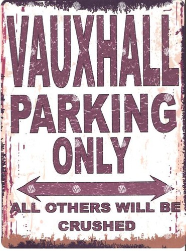 Vauxhall parking metal wall