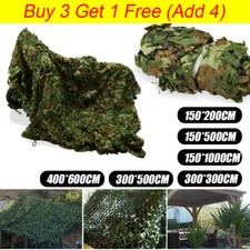 4-10M Heavy Duty Army Camouflage Net Camo Netting Cover Outdoor Woodland Hiding