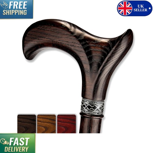 Handcrafted oak walking - walking, stick