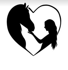5” Horse vinyl car Decal /