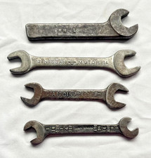 4x Vintage Open Ended Spanners