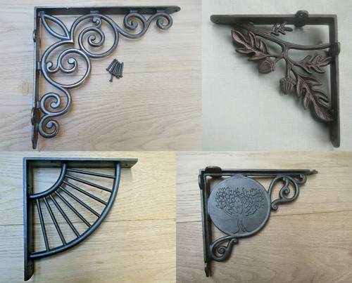 Pair cast iron antique - of,