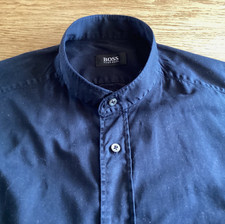 MENS GRANDAD SHIRT BY HUGO BOSS.       17.5.   COLLAR.  SIZE L