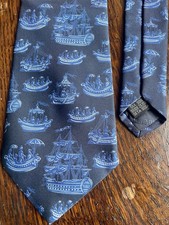 Liberty Silk Tie In Blue With