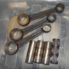Suzuki Con Rods Crankpins x 3, GT350 GT550 GT750, Genuine, Spares or Repairs.