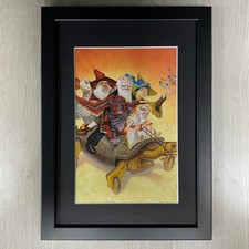 FRAMED THE COLOUR OF MAGIC ART, PAUL KIDBY, TERRY PRATCHETT, DISCWORLD