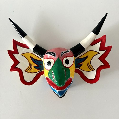Dancing devil paper mache - dancing, mask