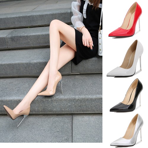 Men pumps metal heel - heel, pointy