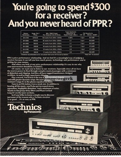 1976 panasonic technics stereo - panasonic,