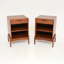 Pair of Danish Vintage Teak Bedside Cabinets by IB Kofod Larsen