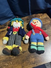 Handmade Knitted Scarecrow &