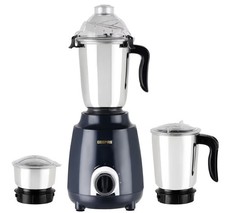 GEEPAS 600W 3-in-1 Indian Mixer Grinder Stainless Steel Jars & Blades Dry & Wet
