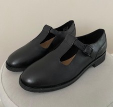 Clarks Griffin Town Leather T Bar Womens Shoes Mary Jane Size UK 6/6.5 EU 39.5 