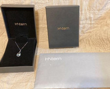 H Stern Blue Topaz 6.14ct Necklace K18 White Gold Unused Pendant Jewelry Japan