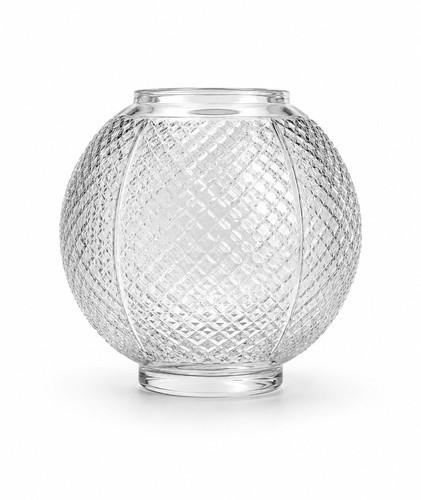 Crystal cut oil lamp shade - crystal,