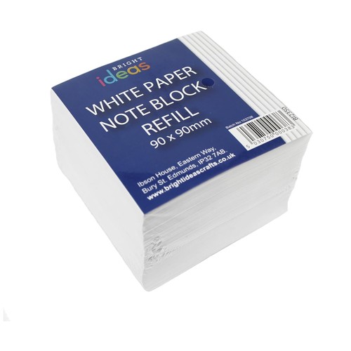 White note block refill - white,