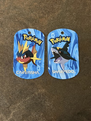 Pokemon metal tags - tags, carvanha
