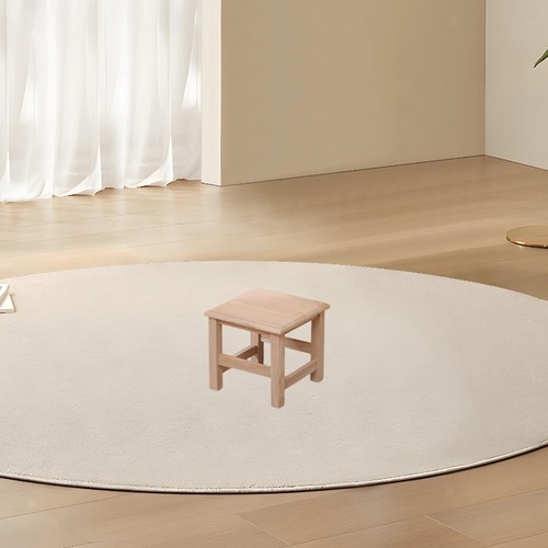 Wooden step stool ottoman - wooden,