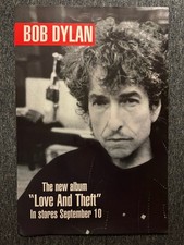 RARE ORIGINAL 77x52cm  BILLBOARD RECORD STORE POSTER - BOB DYLAN (2001)