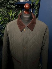 Sherwood Forest Seathwaite Quilted Jacket Scotchguard Green Mens XL Hunting