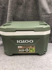 IGLOO LATITUDE 52 RECYCLED PLASTIC CAMPING COOL BOX GREEN SPECIAL/SECOND
