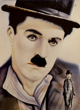 Charlie Chaplin By Martin Alton, Athena International Postcard 9346