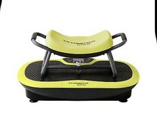 Wondercore Rock 'N' Fit Vibration Plate Trainer with Exercise Seat- Lime Green