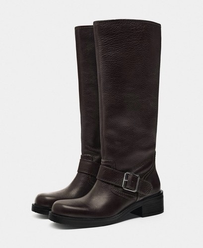 Zara brown genuine leather - genuine,