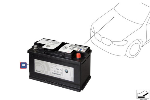 Bmw g30 battery - bmw, 61217604802