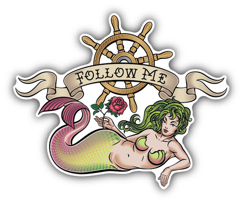 Mermaid follow old school - me,