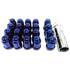 TPI SD Tuner Wheel Nuts & Lockers, Closed End Type - M12x1.5 60 Deg Taper - Blue