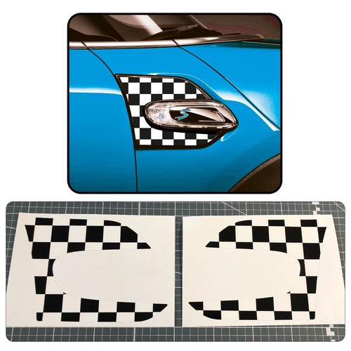 Chequered side wing trim - side,