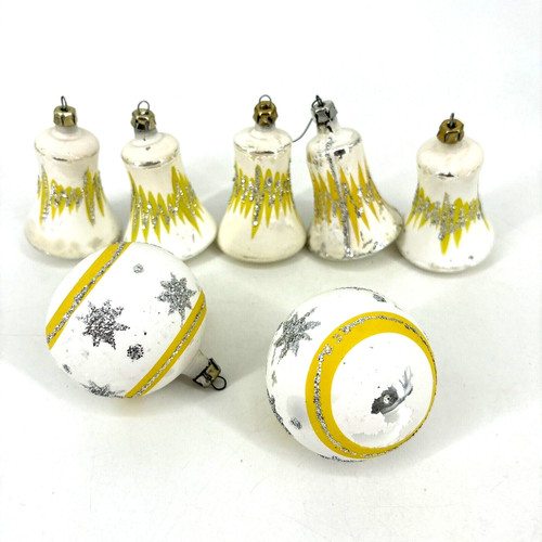 Mcm vintage glass bell round - bell,