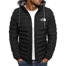 Winter Coat Men's Hooded Jacket Insulated Windproof Jacket Casual Warm Coat Top