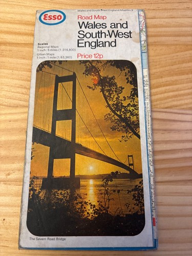 Vintage esso road map 3 - vintage,