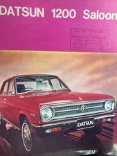The Datsun 1200 Saloon Coupe Estate Car Sales Info Brochure Sheet From 1971