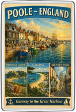 Poole England Harbour Vintage