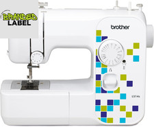 Metal Chassis Sewing Machine 14 Stitch LED Light Drop In Bobbin White