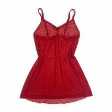 Vintage women red sheer - red,