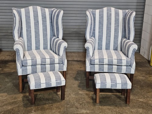 Pair mahogany chippendale - pair,
