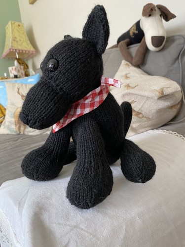 Handmade knitted whippet - knitted,