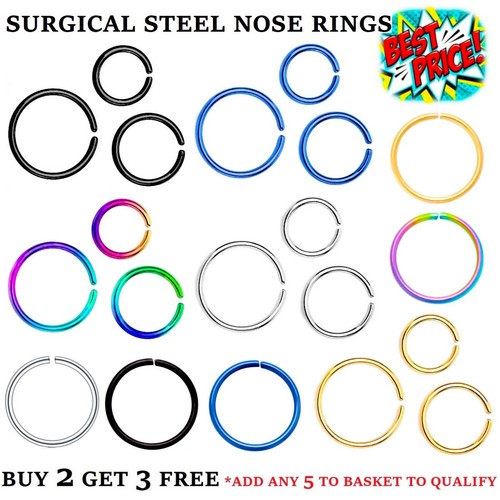 Nose ring surgical stainless - nose,