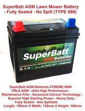 12V 32AH SuperBatt 32AGMR 896