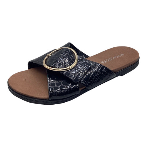 Peacocks womens black - peacocks, patent