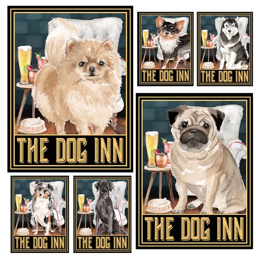 Metal sign plaque - sign, inn