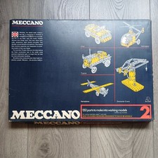 Meccano 1970s Set 2,100% Complete In The Original Box With Manual.